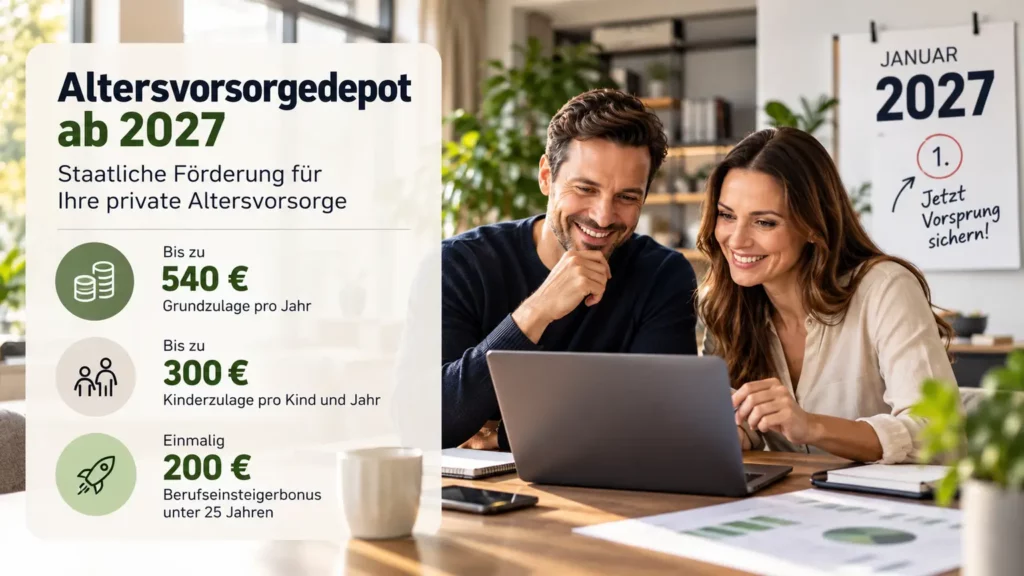 Altersvorsorgedepot 2027: Förderung und Höhe